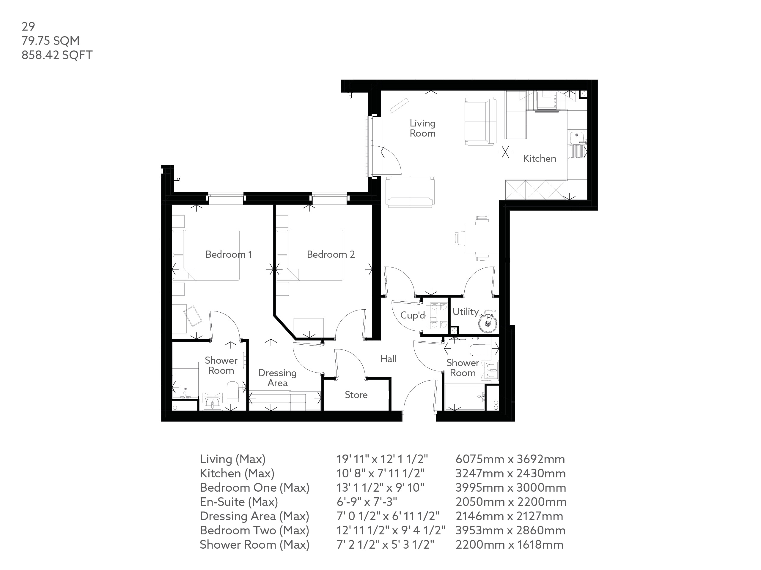 2-Bed Retirement Apartment Blandford St Mary | PROPERTY 29 | Stour Gate ...