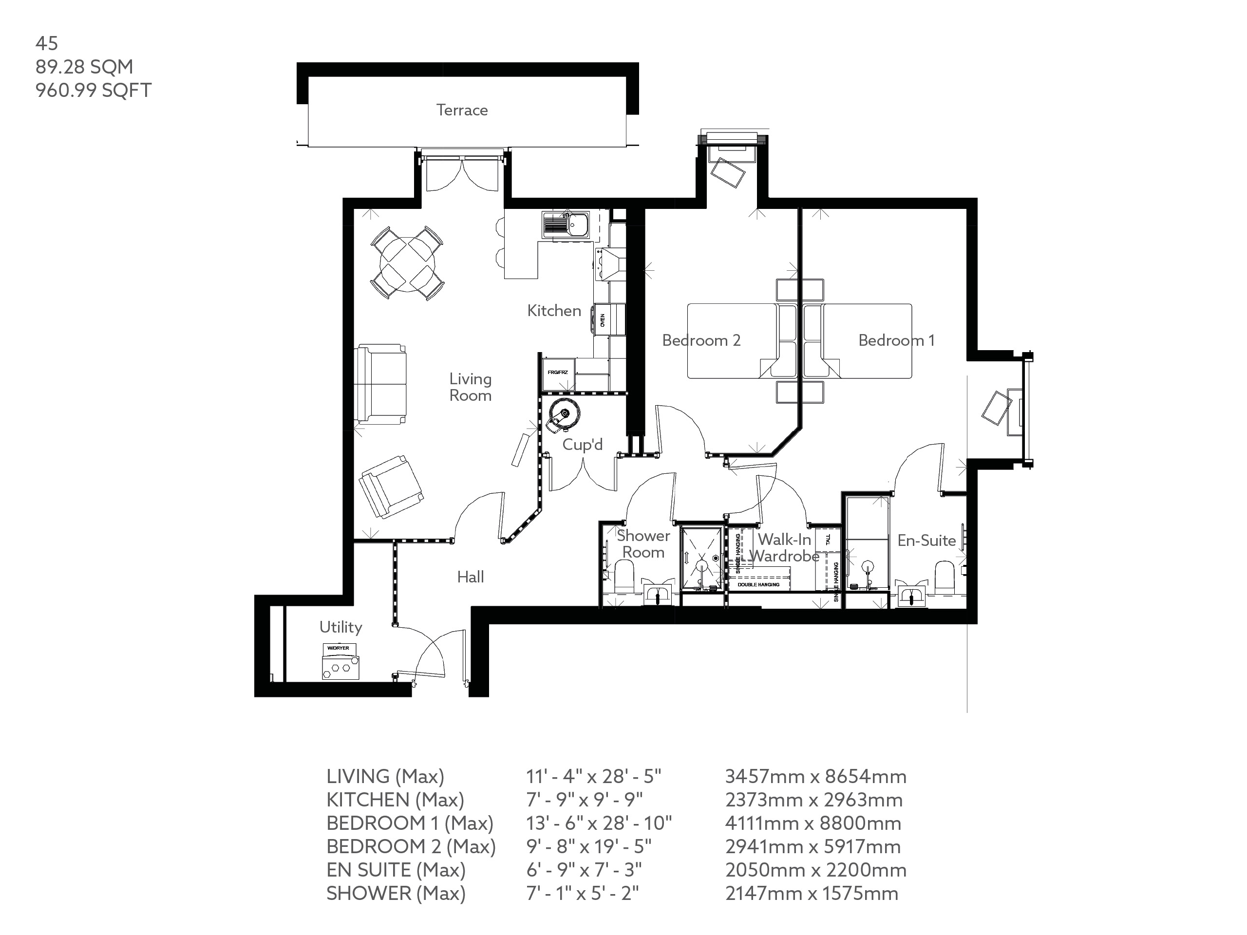 2 Bed Retirement apartment Knutsford Property 45 Centennial Place