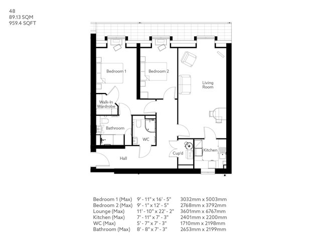 2-Bed Retirement Apartment Middlewich | Property 48 | Roman Court ...