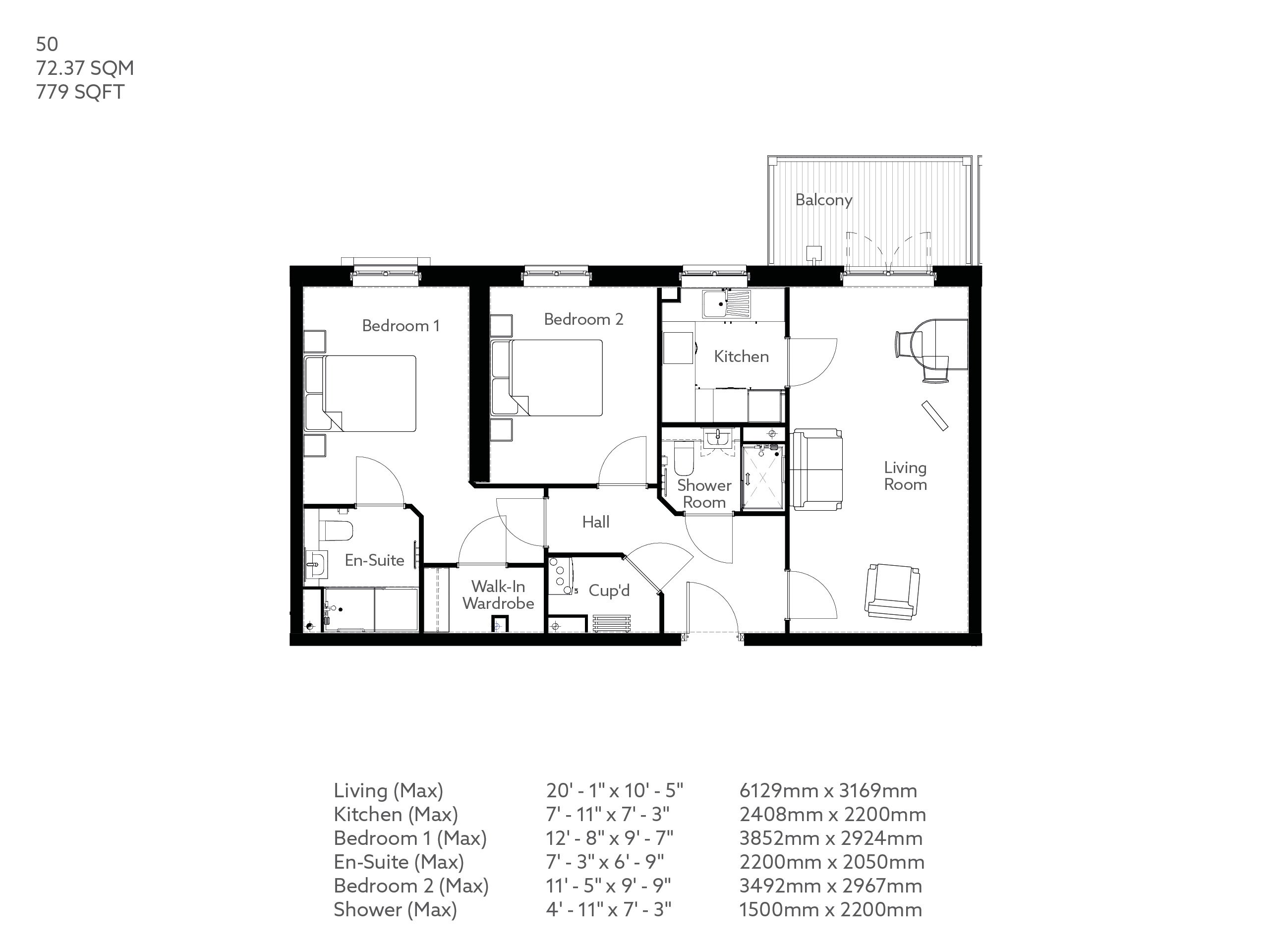 2 Bed Retirement apartment Kendal | Property 50 | Alavana Place ...