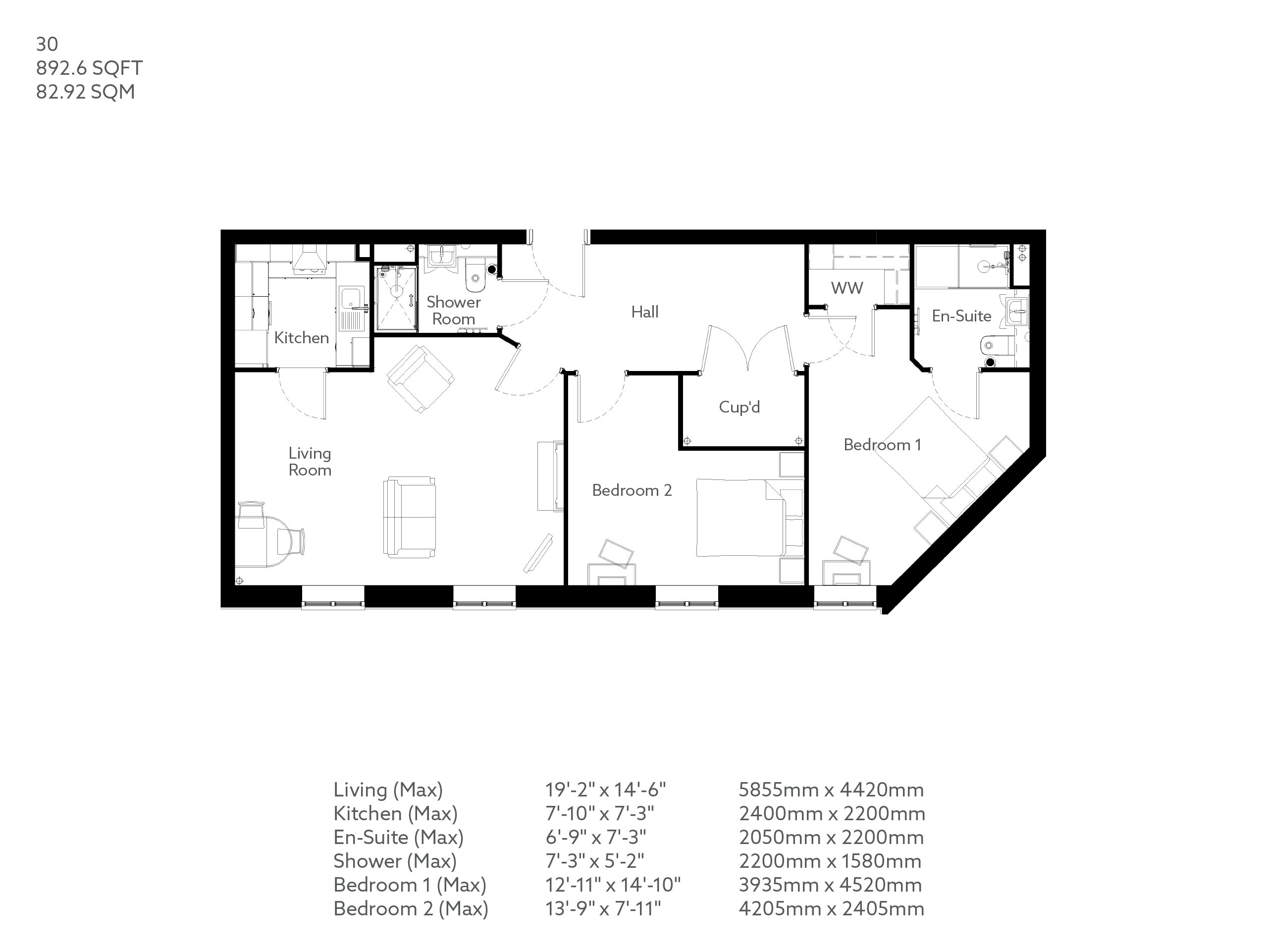 2-Bed Retirement Apartment Stockport | Property 30 | Queens View ...