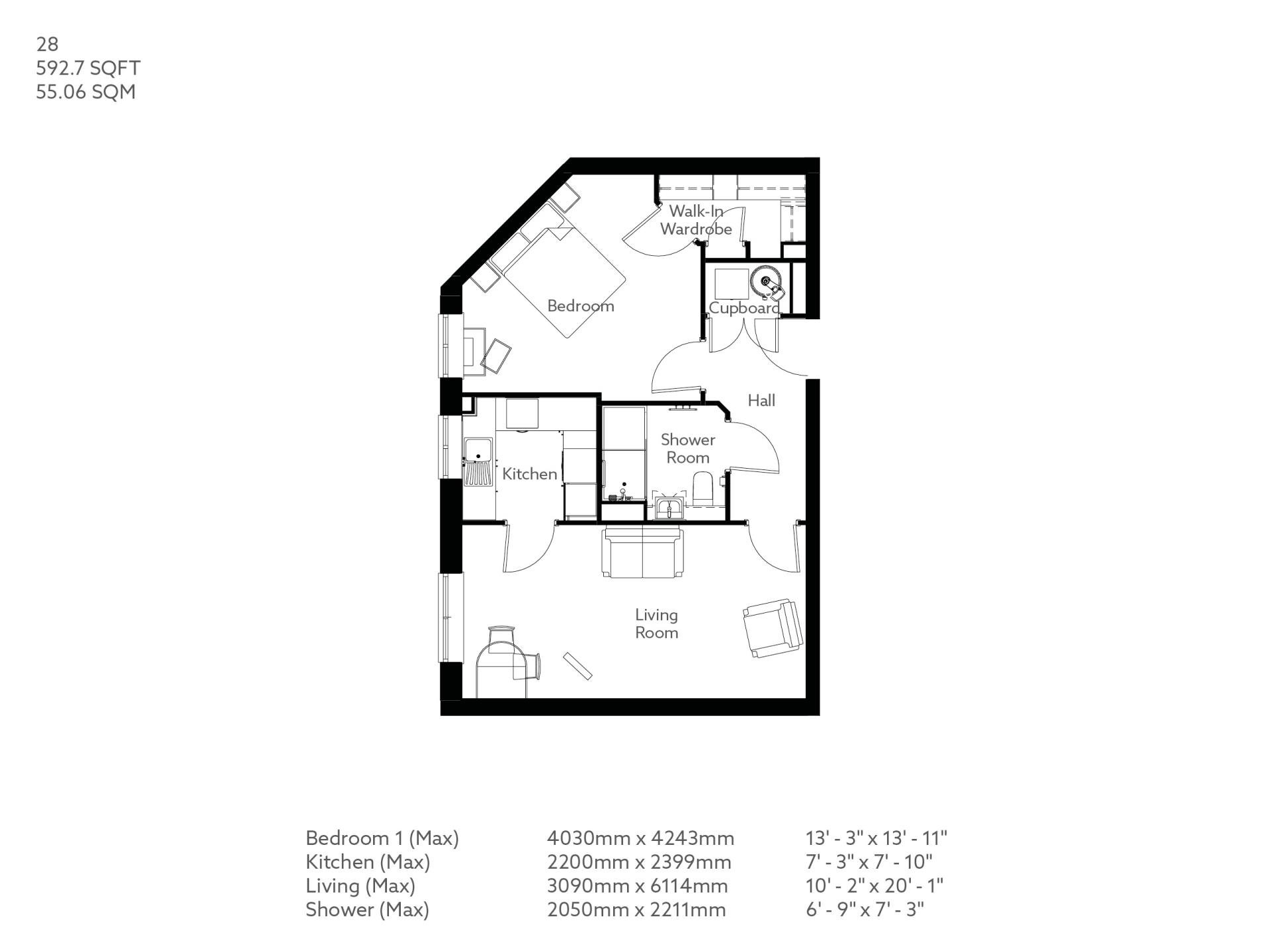 1-Bed Retirement Apartment Garstang | Property 28 | Stanley Place ...