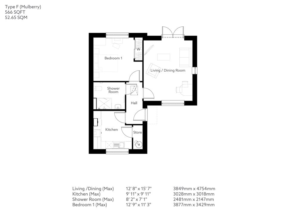 1 Bed Retirement bungalow Woodhall Spa | Property 16 | Hotchkin Gardens ...