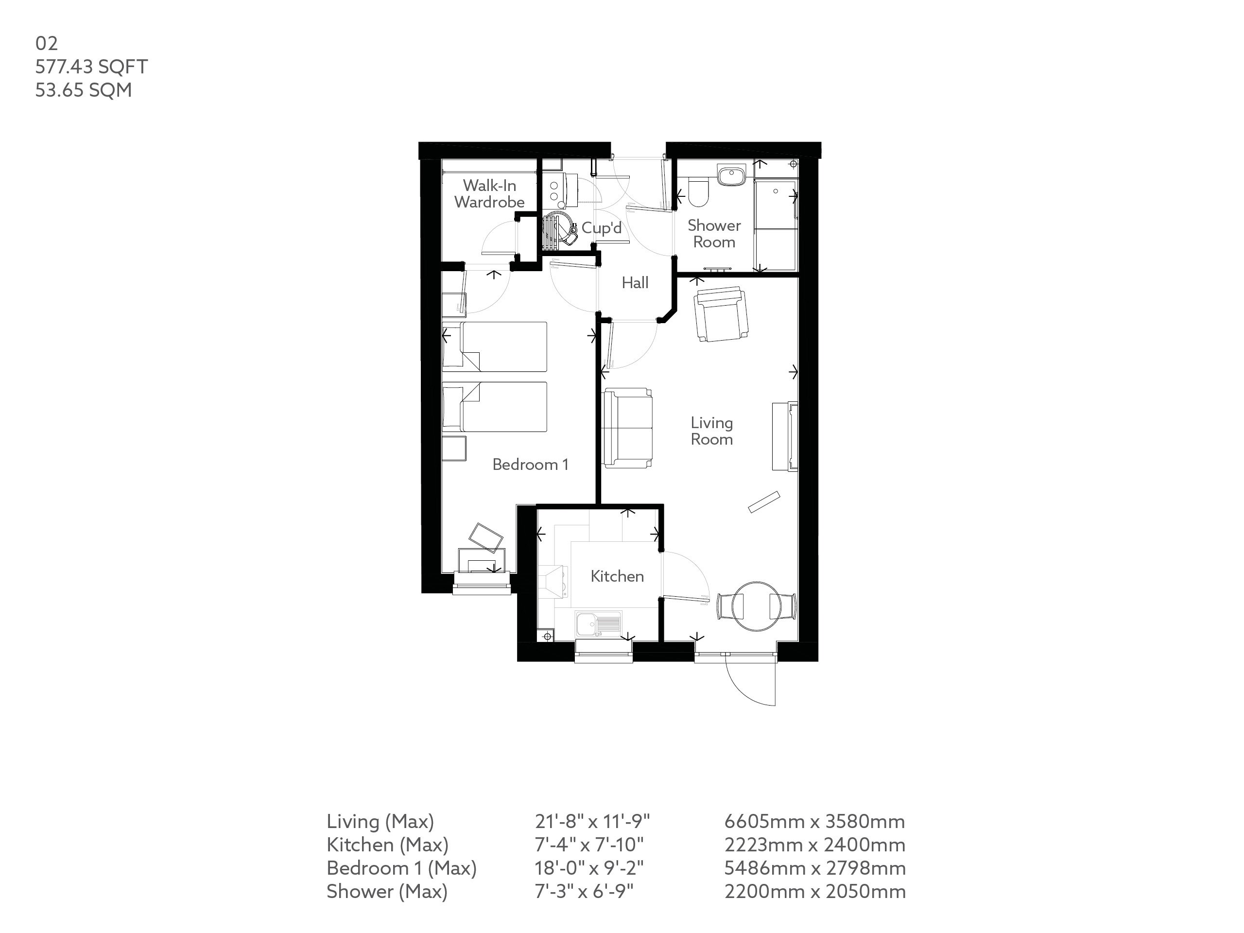 1-Bed Retirement Apartment Purley | Property 02 | Medford House ...