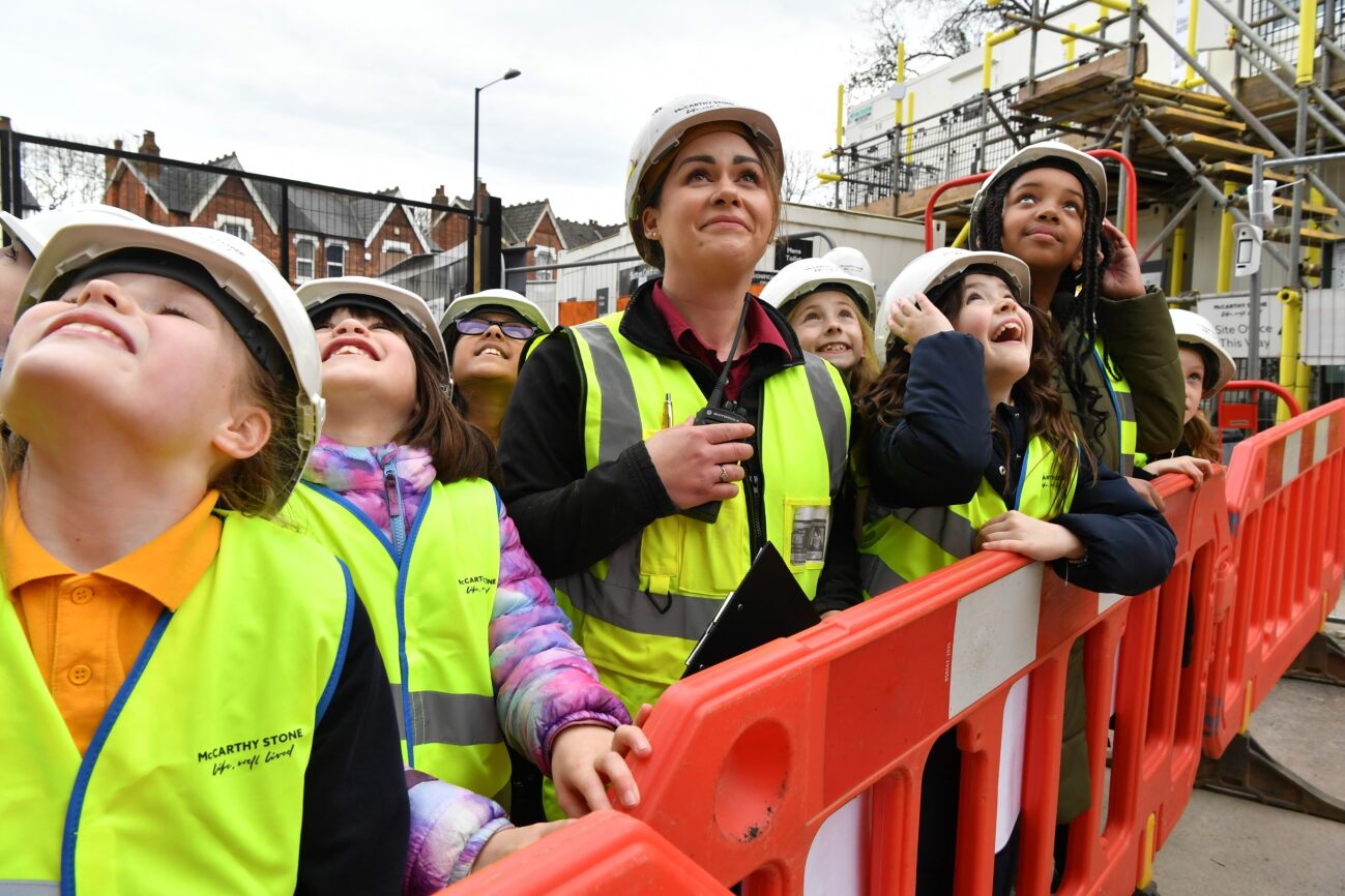 School pupils give bricklaying a go at McCarthy Stone sites | McCarthy ...